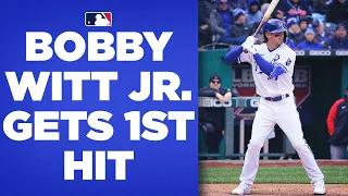 Bobby Witt Jr. HAS ARRIVED!! Gets first major league hit to put Royals out in front!