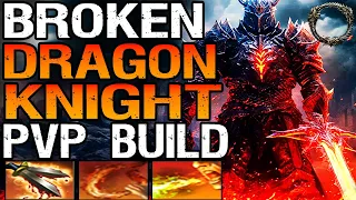 ESO New STRONGEST Dragon Knight PVP Build - What Even Is This DAMAGE  - ESO - Necrom 39