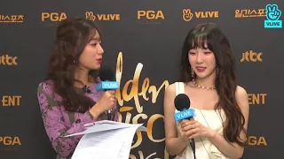 [180111] Taeyeon - GOLDEN DISK AWARD 2018 backstage interview