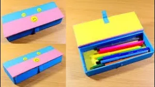 DIY how very easy paper pencil box compass box craft