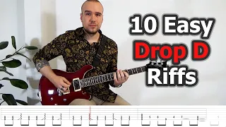 10 Easy Drop D Guitar Riffs (with Tabs)