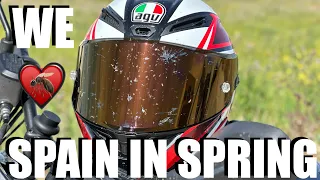 Aprilia Shiver 900 - WE ♥️ SPAIN IN SPRING - PURE V2 SOUND [4K POV RAW]