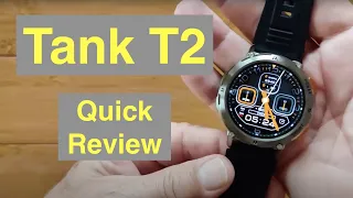 KOSPET TANK T2 BT Calling 5ATM AMOLED Always-On Rugged Military Grade Smartwatch: Quick Overview