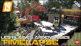 🇫🇷  Demolishing An Old House Using Liebherr L909 PT 2. ⭐ FS19 Les Plaines Ardennaises V2 Timelapse