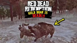 Wild Boar is DEADLY in Red Dead Redemption I