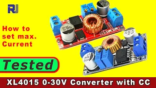 Review of XL4015 5A 1.25 -30V DC CC Buck converter with thermal image