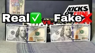 How To Tell if an 100 Bill is Real or Fake/ $100 Bill Real vs Fake  (@hey_ozzy on Instagram)