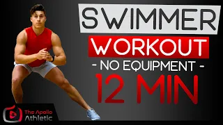 12 Min Dryland Workout For Swimmers | No Equipment