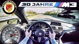 BMW M3 30 JAHRE Manhart 550 HP ACCELERATION & TOP SPEED POV Autobahn by AutoTopNL