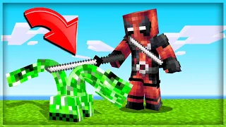 Minecraft, ale GRAMY jako DEADPOOL! ( Testuję KATANE! )