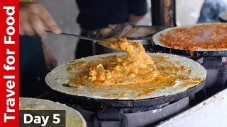 Mumbai Street Food Day - Paneer Tikka Dosa, Pav Bhaji, Bhel Puri, and Sev Puri