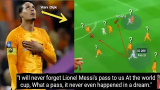 Van Dijk still doesn't believe in Messi's assist vs the Netherlands