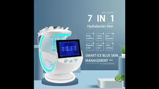 7 In 1 Smart Ice Blue Water Peeling Dermabrasion Oxygen Hydra Jet Skin Care Machine With Analyzer