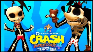 Crash And Coco New Bare Bones Skin Full Showcase - Crash Bandicoot 4: It's About Time