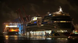 AIDAmar, AIDAsol, Azura & Roald Amundsen in Hamburg | 16.10.2021 | 4K Ultra HD