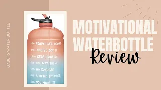 Motivational Water Bottle Review| Amazon| 1- Gallon Water Bottle