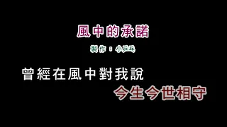 (伴奏版)李翊君-風中的承諾(DIY卡拉OK字幕)