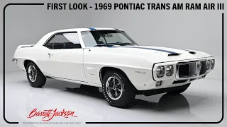 FIRST LOOK - 1969 Pontiac Firebird Trans Am Ram Air III - BARRETT-JACKSON 2024 SCOTTSDALE AUCTION