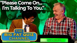 Greg Davies Loses It Over Richard Ayoade's Tears For Fears Impression | big Fat Quiz