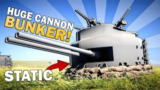 I Built Bunkers With MASSIVE AUTOCANNONS INSIDE In Sprocket Tank Design!