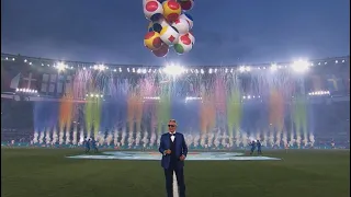 Andrea Bocelli perform ‘Nessun dorma’ at UEFA Euro 2020 Opening Ceremony at  Olympic Stadium