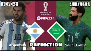 || ARGENTINA AGAINST SAUDIA ARABIA || LEONEL MESSI VS SALMAN AL-FARAJ ||predict your score n comment