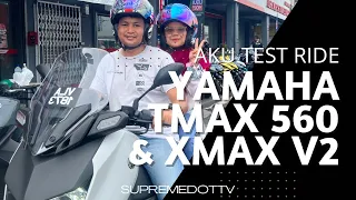 Aku Test Ride Yamaha TMAX dan XMAX V2 2023