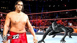 Great Khali vs. Black Spider-Man (WWE 2K24)