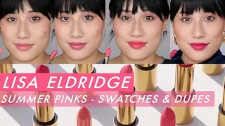 Lisa Eldridge Summer Pinks Lipstick Collection - Swatches & Dupes