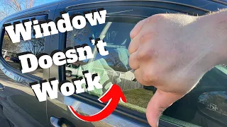 Fixing a window that doesn’t go up or down