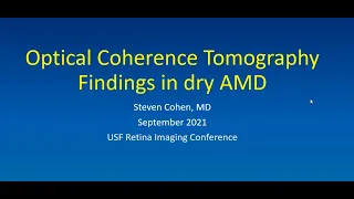 Optical coherence tomography findings in dry age-related macular degeneration