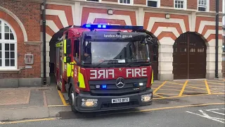 *E391* LFB Bromley PL Turnout to AFA + Returning Footage
