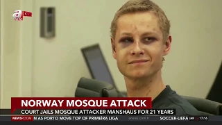 Norwegian court sentences mosque attacker Manshaus to 21 years in prison / A News
