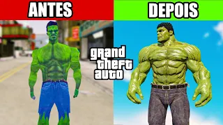 EVOLUÇÃO DO HULK EM CADA GTA