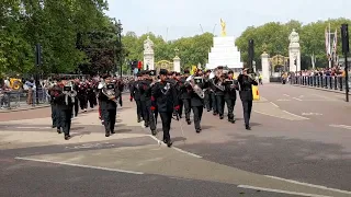 Band, Pipes and Drums of the Brigade of Gurkhas Changing the Guard 2022