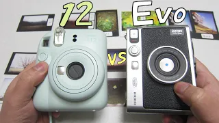 FUJIFILM チェキ instax mini 12 vs instax mini Evo 撮り比べ！Image Quality Comparison アナログとデジタル