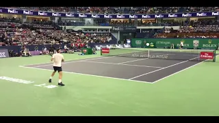 【Tennis】Roger Federer vs Daniil Medvedev, court level view highlights