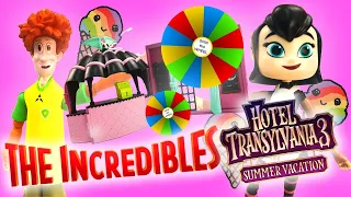 Incredibles 2 Hotel Transylvania 3 Spin the Wheel Game! Featuring Elastigirl, Mavis, Dash & Violet!