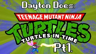 TMNT IV - Turtles In Time w/ Ramtide : Pt1. Uncle Touches and Hawaiian Pizza (Coop SNES Gameplay)