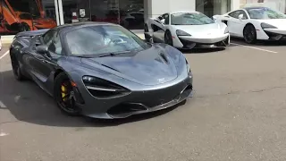 McLaren 720s Loud Startup & Accelerations - Stock Exhaust !!