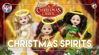 The 3 Sprits of Christmas Kelly Dolls - Review - Barbie in A Christmas Carol | Barbie Movie Dolls