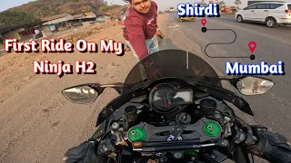 Mumbai To Shirdi on my ninjah H2✨ | #SSR_vlogs24