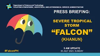 Press Briefing: Severe Tropical Storm "#FalconPH" - 5AM Update July 30, 2023 - Sunday