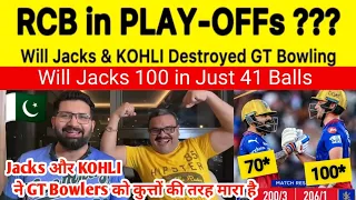 Pak Media Shock😱To See Will Jacks 100*(41) & Kohli 70*(44) | RCB Beat GT By 9 Wkts