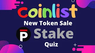 Coinlist - Новый Token Sale pSTAKE- Как Принять Участие и Ответить На Вопросы !Смотреть Видео...