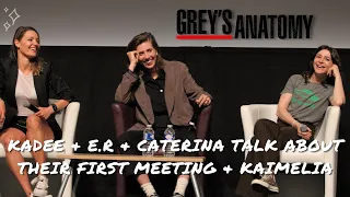 Caterina Scorsone, E.R Fightmaster & KaDee Strickland talk about their first meeting & Kaimelia.