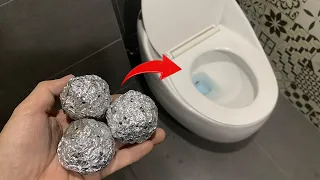 Put Aluminum Foil in the Toilet! Once and you will be surprised by the result after 5 minutes!