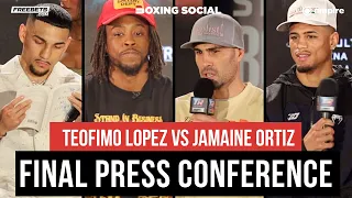 Teofimo Lopez vs Jamaine Ortiz Final Press Conference In Las Vegas