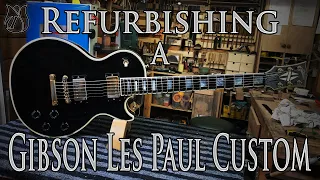 Refurbishing a Gibson Les Paul Custom.
