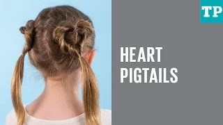 How to do heart pigtails: Kids' hair